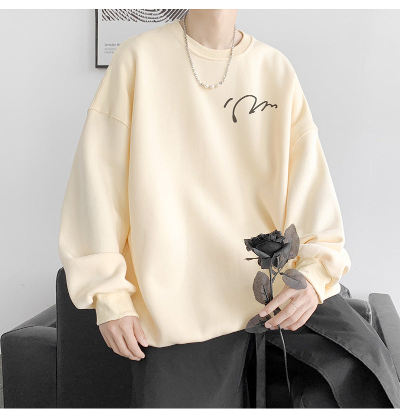 Oversized Minimalist Graphic Sweatshirt