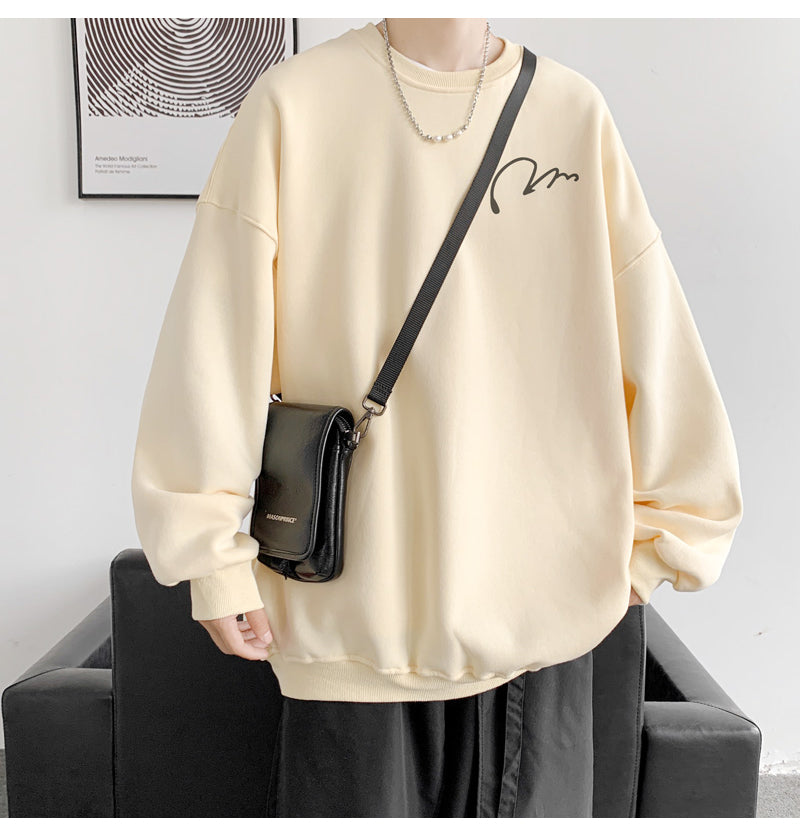 Oversized Minimalist Graphic Sweatshirt