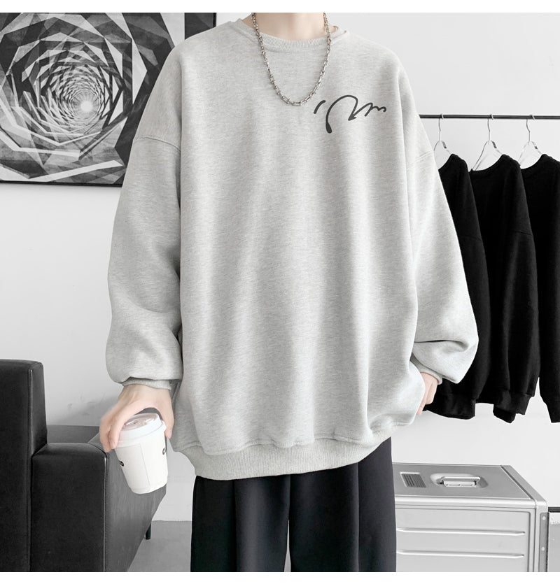 Oversized Minimalist Graphic Sweatshirt