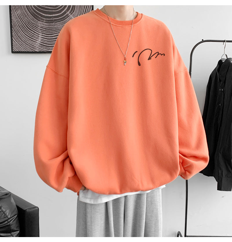 Oversized Minimalist Graphic Sweatshirt