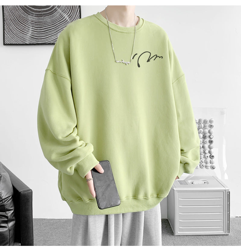Oversized Minimalist Graphic Sweatshirt