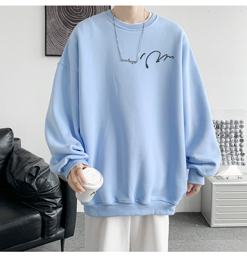 Oversized Minimalist Graphic Sweatshirt