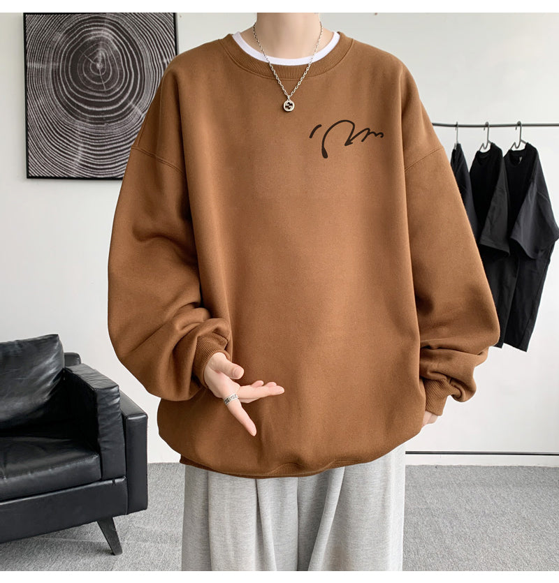 Oversized Minimalist Graphic Sweatshirt